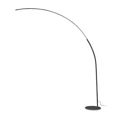 Piantana nera braccio arco Idel Lux COMET PT N 304168 30W LED 2850Lm metallo monoemissione dimmerabile
