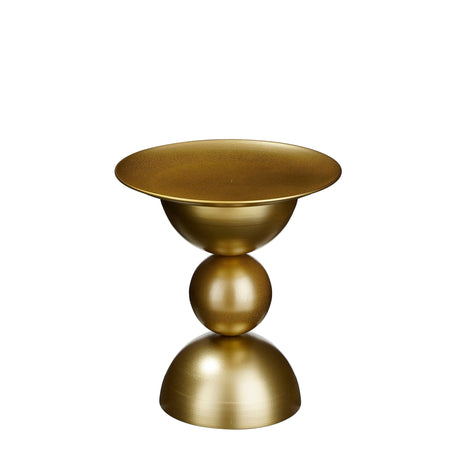 Tavolino "Nestor" oro/nero Ø 32 cm per decorazioni natalizie