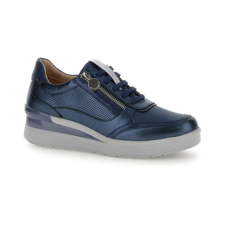 Stonefly sneakers donna Cream 52 laminata blu 220738