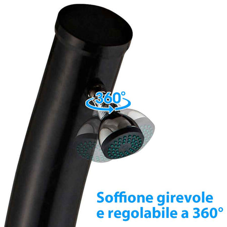 Doccia Solare da Giardino 20 LT con Miscelatore per Esterno Piscina Campeggio