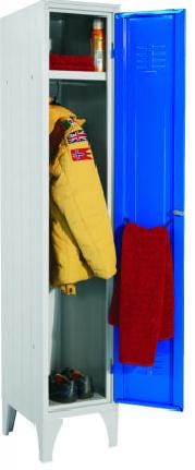 Armadietto spogliatoio ad 8 posti multi vano in versione monoblocco verniciata cm. 120x50x180h