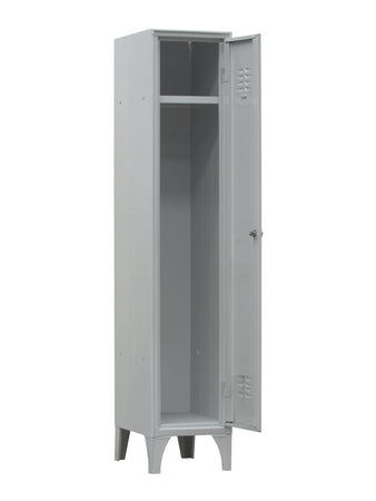 Armadio spogliatoio in metallo verniciato in versione monoblocco ad 1 posto cm. 30x50x180h