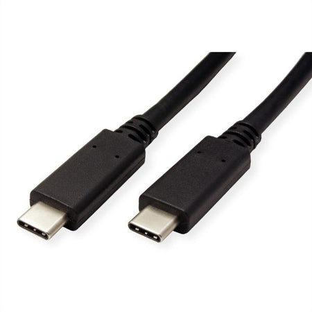 ROLINE GREEN CAVO USB3.2 GEN2, PD 20V5A, WITH EMARK, C - C, M/M, BLACK, 0.5M