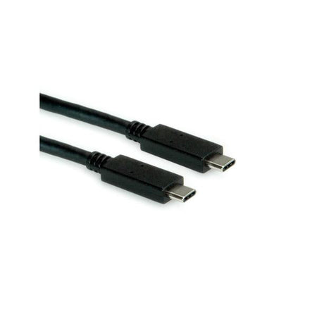 ROLINE GREEN CAVO USB3.2 GEN2, PD 20V5A, WITH EMARK, C - C, M/M, BLACK, 0.5M