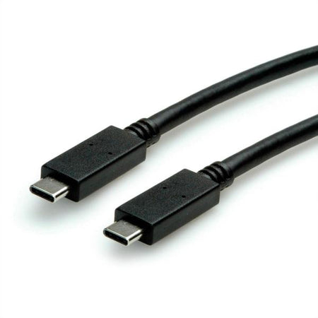 ROLINE GREEN CAVO USB3.2 GEN2, PD 20V5A, WITH EMARK, C - C, M/M, BLACK, 0.5M