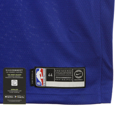 NIKE NBA Canotta Basket Uomo Nba Swingman Jersey Icon Edition No 11 Frank Ntilikina Neykni Road Rush Blue da uomo