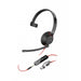 Poly Cuffie Blackwire 5210 Monoaurali Usb-c + Spinotto Da 3,5 Mm + Adattatore Usb-c /a (sfuse)