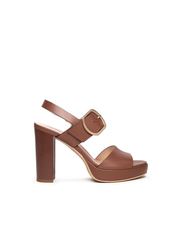 Nero Giardini sandali donna in pelle cuoio E513354D400