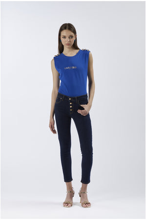 PANTALONE SKINNYCON BOTTONIERA