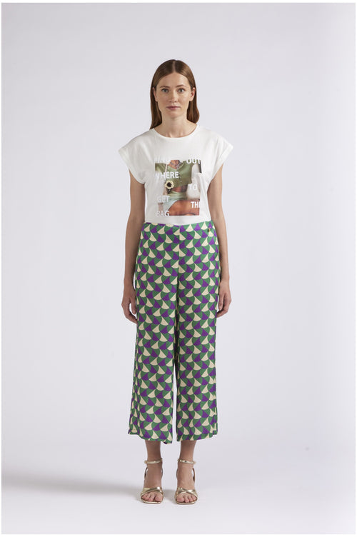 PANTALONE TIPO CULOTTE STAMPATO