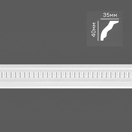 € 0,99ml *** STOCK *** Pacco da 140ml di cornice decorativa in polistirene compatto XPS 40X55mm D119-50 - Eternal Parquet