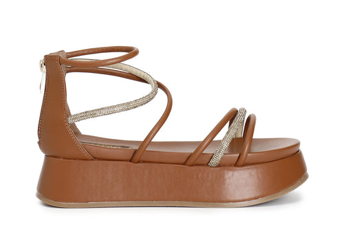 SANDALO ASIMMETRICO CON MIGNONS