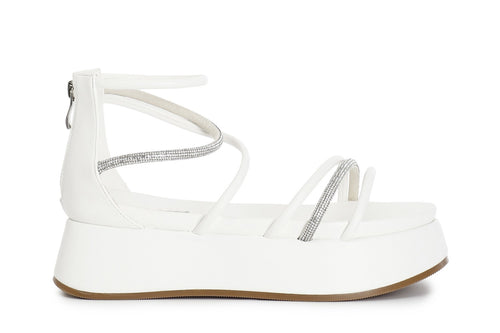 SANDALO ASIMMETRICO CON MIGNONS