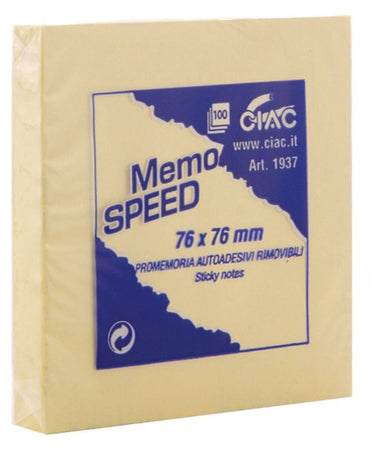 CIAC Memo SPEED Promemoria autoadesivi rimovibili mm. 75x75