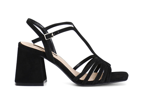 SANDALO IN CAMOSCIO A T MULTILISTINI