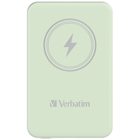 VERBATIM POWER BANK WIRELESS MAGNETICO 5000 mAh VERDE