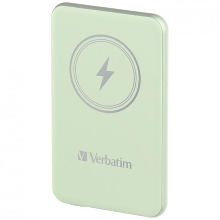 VERBATIM POWER BANK WIRELESS MAGNETICO 5000 mAh VERDE