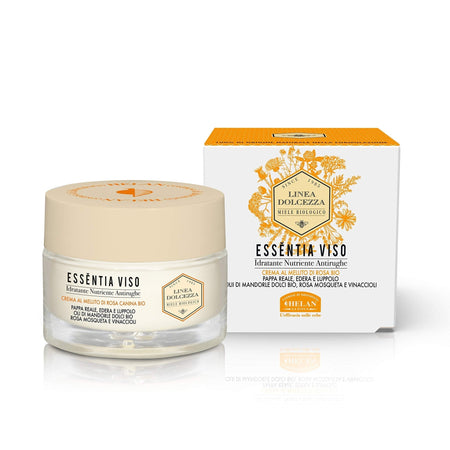 Helan, Linea Dolcezza, Essentia Viso, Crema, Idratante, Nutriente, Antirughe, 50 mL - Naturopatica shop & therapy