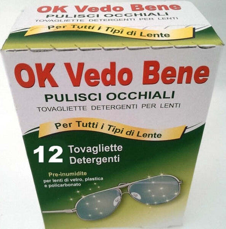 12-Tovagliette-Detergenti-Per-Lenti-Pulisci-Occhiali-Salviette-Ok-Vedo-Bene
