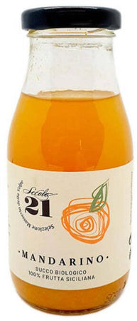 12 X Succo Di Mandarino Siciliano 25 Cl Spremuta Pura 100% Mandarini Bio Siciliani Senza Zuccheri E Conservanti Secolo21