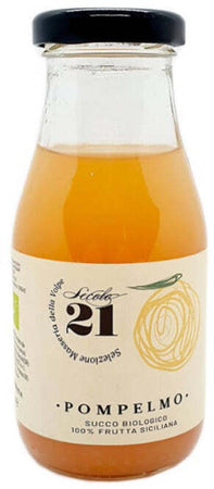12 X Succo Di Pompelmo Rosa 25 Cl Spremuta Pura 100% Pompelmo Rosa Siciliano Bio Senza Zuccheri E Conservanti Secolo21