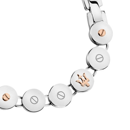 Bracciale MASERATI uomo Round acciaio