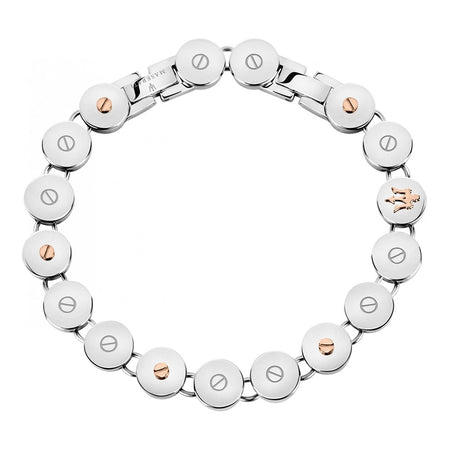 Bracciale MASERATI uomo Round acciaio