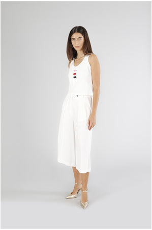 PANTALONI AMPI CON PINCES
