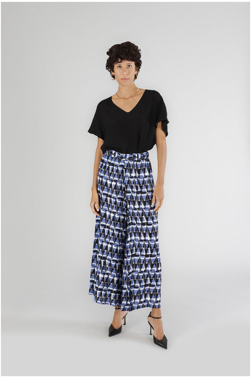 PANTALONE PALAZZO STAMPATO