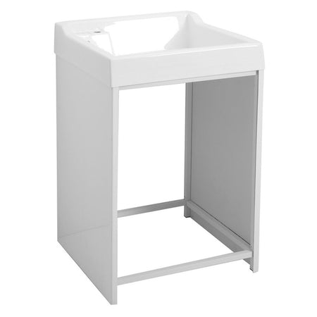 Vasca Colavene Lavacril On 73x67.5 Bianco Con Struttura Componibile In Alluminio