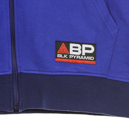 BLACK PYRAMID Felpa Leggera Cappuccio Zip Uomo Blk Pmd Blue/multi da uomo