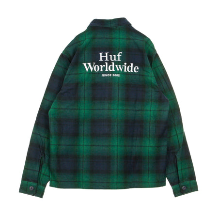 HUF Camicia Manica Lunga Uomo John Bdu L/s Woven Shirt Dark Navy da uomo