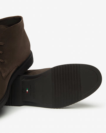 Nero Giardini polacchini in camoscio marrone I001651U200