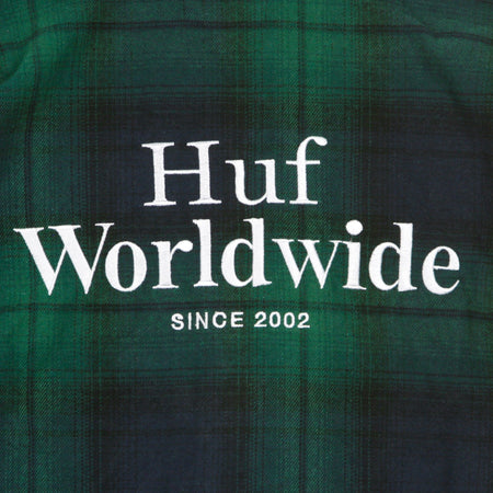 HUF Camicia Manica Lunga Uomo John Bdu L/s Woven Shirt Dark Navy da uomo