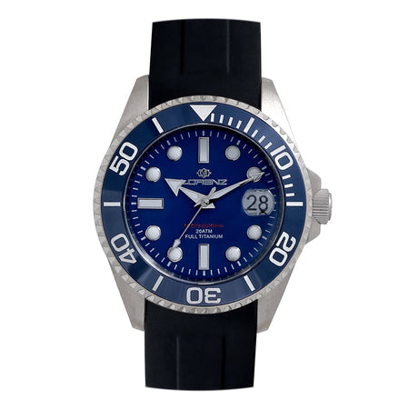 Orologio LORENZ uomo Full Titanium automatico blu