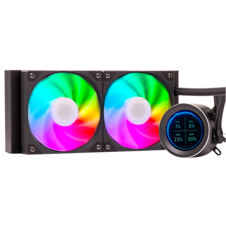 ITEK DISSIPATORE A LIQUIDO ARCTIC SPHERE LCD 240 - 240MM SKT UNIVERSALE PWM FAN LCD 2.8 CON SOFTW