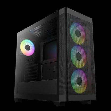 GAMDIAS CASE MID TOWER ATHENA M3 4x120mm PWN FAN ARGB CON 8 PORT HUB