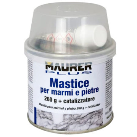 Mastice per marmo ml.150 con catalizzatore per riparare marmo danneggiato