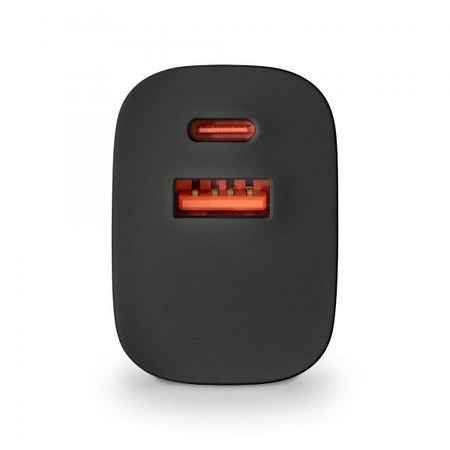 NGS CARICATORE DA PARETE ULTRAVELOCE DA 33W CON 2 PORTE: USB-C + USB-A, RICARICA SIMULTANEA