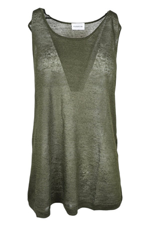 Parosh Top Militare da donna
