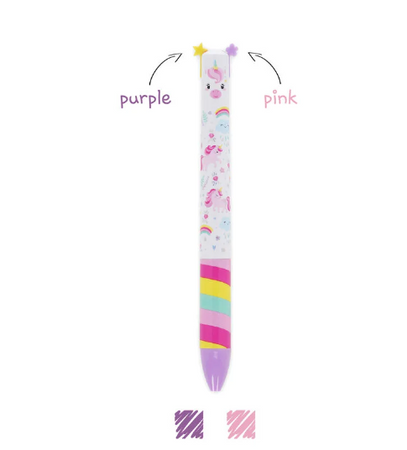 Penna a Sfera a Due Colori - Click&Clack - Unicorn