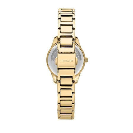 Orologio TRUSSARDI donna T-sky tempo acciaio dorato / bianco