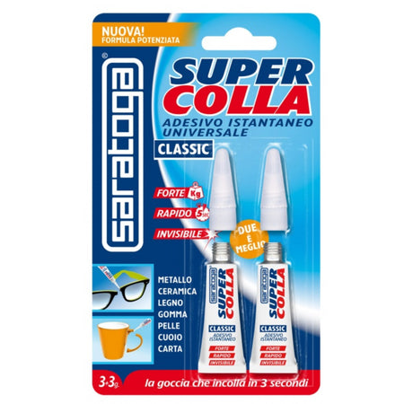 Saratoga SuperColla Bis - Adesivo rapido 2x2g