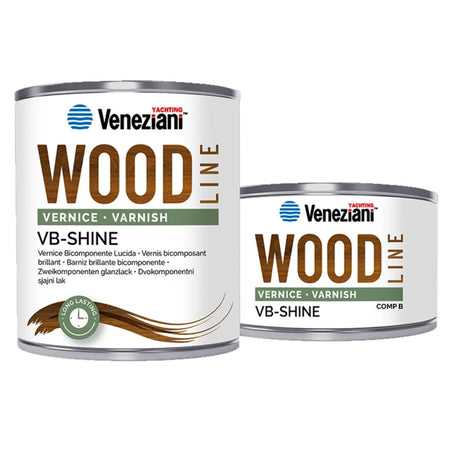 Veneziani VB-Shine - 750 ml Vernice trasparente brillante poliuretanica