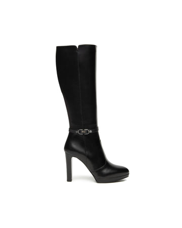 Nero Giardini stivali donna elegante in pelle nero I514521DE100