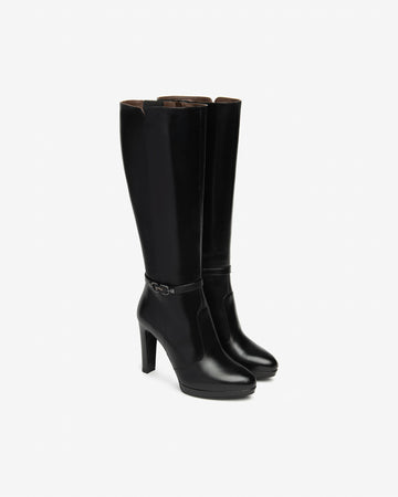 Nero Giardini stivali donna elegante in pelle nero I514521DE100