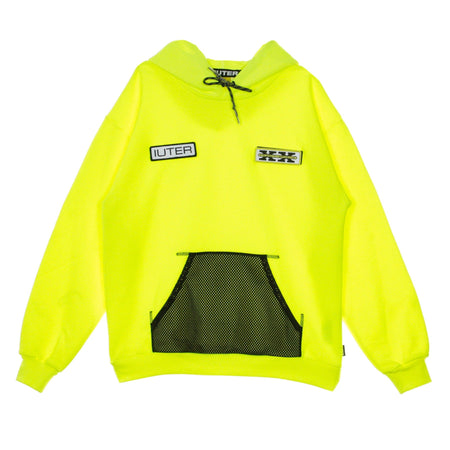 IUTER Felpa Leggera Cappuccio Uomo Visibility Hoodie Neon Yellow da uomo