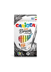 Carioca, Pennarelli Super Brush, 10 Pezzi