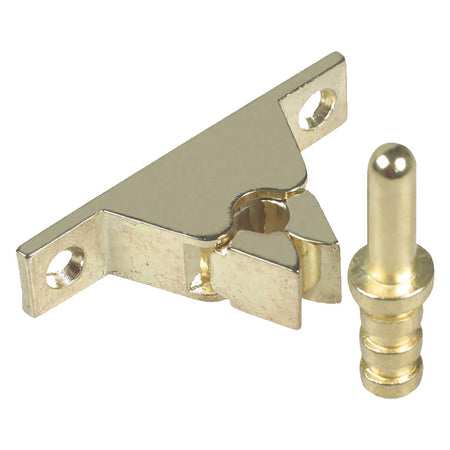 Fermaporta a pinza bronzato