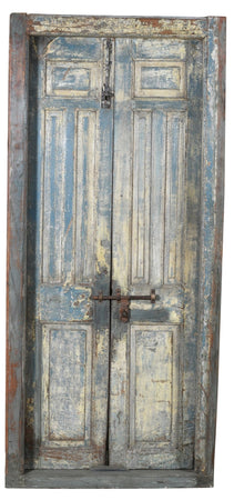 Biscottini Porta portone in legno massello e ferro da interno o da esterno vecchia e antica medievale